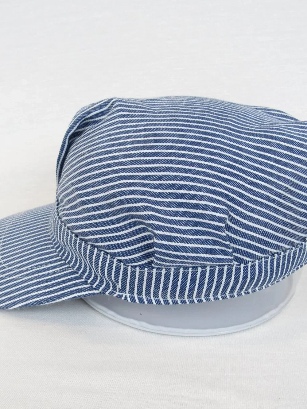 Oriental Trading Co Snapback Hat Striped Train Conductor Dress Up Play Cap